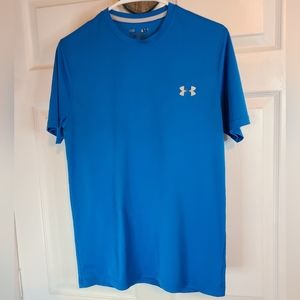 Under Armour Men's Short Sleeve Activewear Shirt, Size: Small Color: Blue